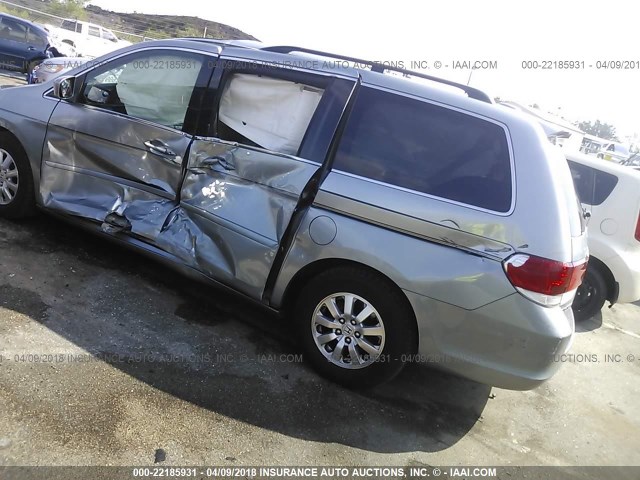 5FNRL3H63AB027995 - 2010 HONDA ODYSSEY EXL ლურჯი ფოტო 3