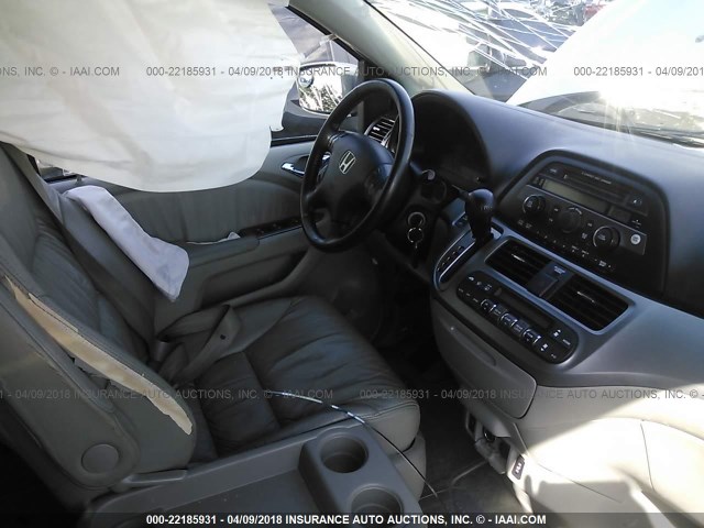 5FNRL3H63AB027995 - 2010 HONDA ODYSSEY EXL ლურჯი ფოტო 5