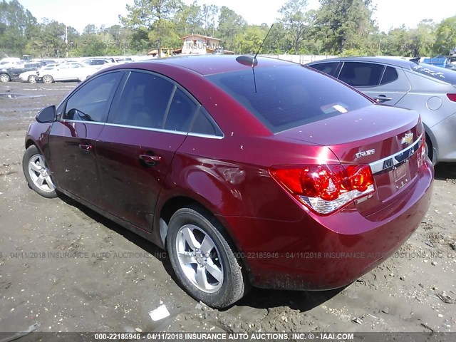 1G1PE5SB2G7201632 - 2016 CHEVROLET CRUZE LIMITED LT RED photo 3