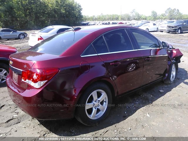 1G1PE5SB2G7201632 - 2016 CHEVROLET CRUZE LIMITED LT RED photo 4