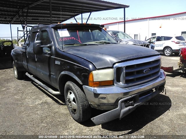 1FTWW32F11EA27014 - 2001 FORD F350 SUPER DUTY BLACK photo 1