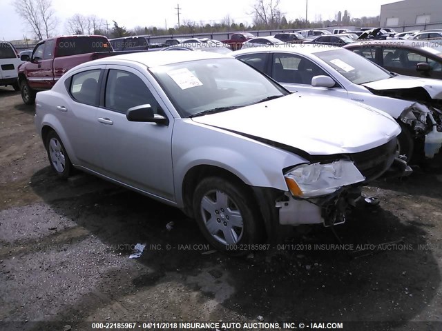 1B3CC4FB6AN183026 - 2010 DODGE AVENGER SXT SILVER photo 1