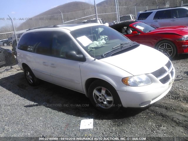 2D8GP54L53R217731 - 2003 DODGE GRAND CARAVAN ES WHITE photo 1