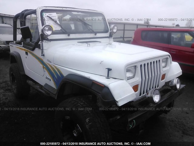 1J4FY19P7RP401245 - 1994 JEEP WRANGLER / YJ S WHITE photo 1