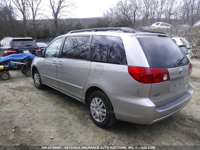 5TDZA23C86S412582 - 2006 TOYOTA SIENNA CE/LE SILVER photo 3