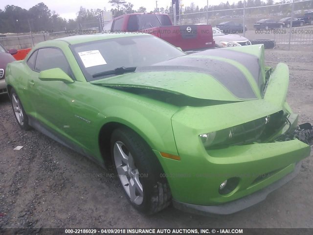 2G1FB1EV8A9198308 - 2010 CHEVROLET CAMARO LT GREEN photo 1