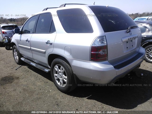 2HNYD188X6H524827 - 2006 ACURA MDX TOURING SILVER photo 3