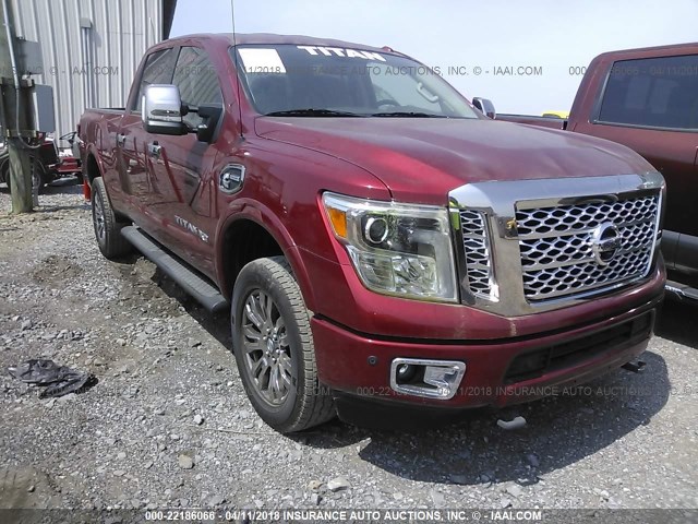 1N6BA1F41GN500166 - 2016 NISSAN TITAN XD SL/PRO-4X/PLAT RESERVE RED photo 1