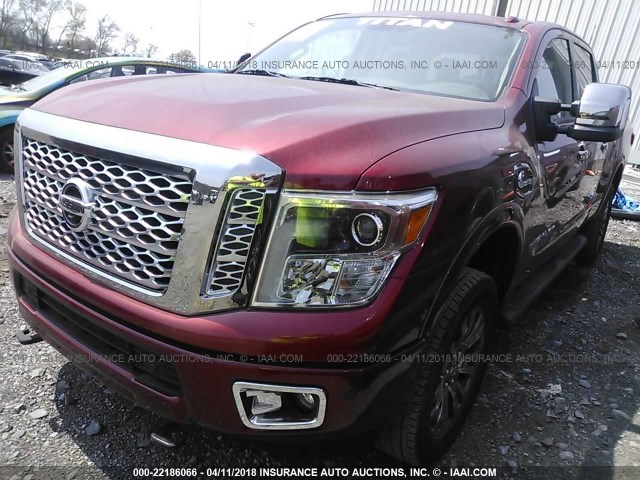 1N6BA1F41GN500166 - 2016 NISSAN TITAN XD SL/PRO-4X/PLAT RESERVE RED photo 2