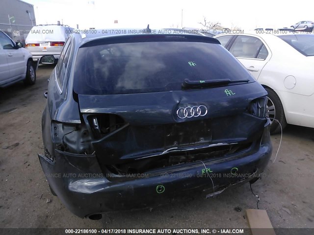 WAUWFAFL9AA017839 - 2010 AUDI A4 PREMIUM PLUS BLUE photo 6