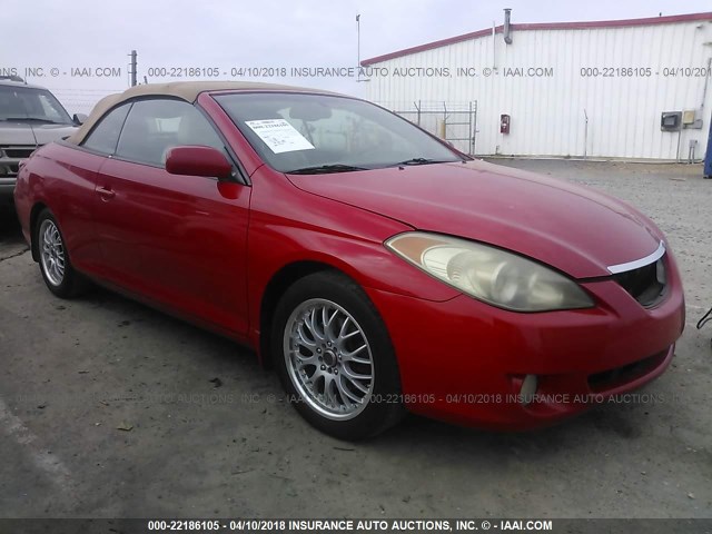 4T1FA38P76U073986 - 2006 TOYOTA CAMRY SOLARA SE/SLE წითელი ფოტო 1