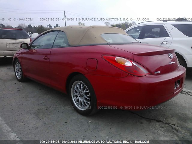 4T1FA38P76U073986 - 2006 TOYOTA CAMRY SOLARA SE/SLE წითელი ფოტო 3