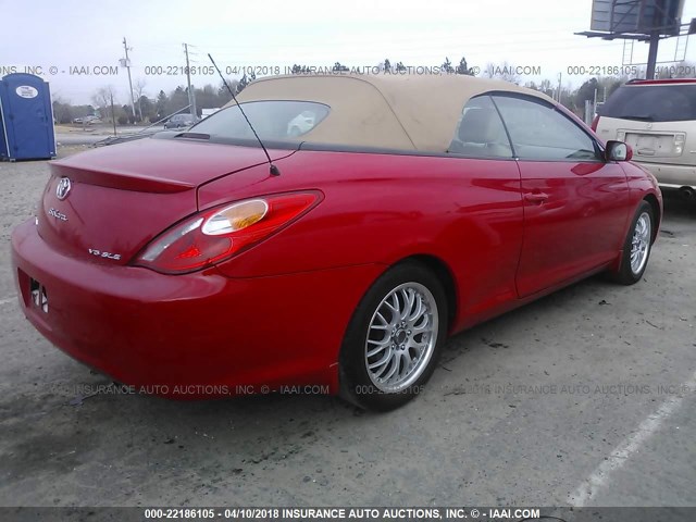 4T1FA38P76U073986 - 2006 TOYOTA CAMRY SOLARA SE/SLE წითელი ფოტო 4