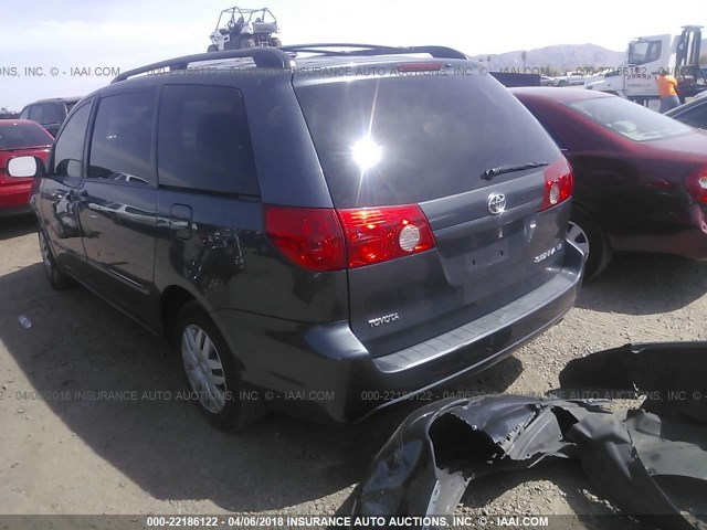 5TDZK23C09S242526 - 2009 TOYOTA SIENNA CE/LE GRAY photo 3