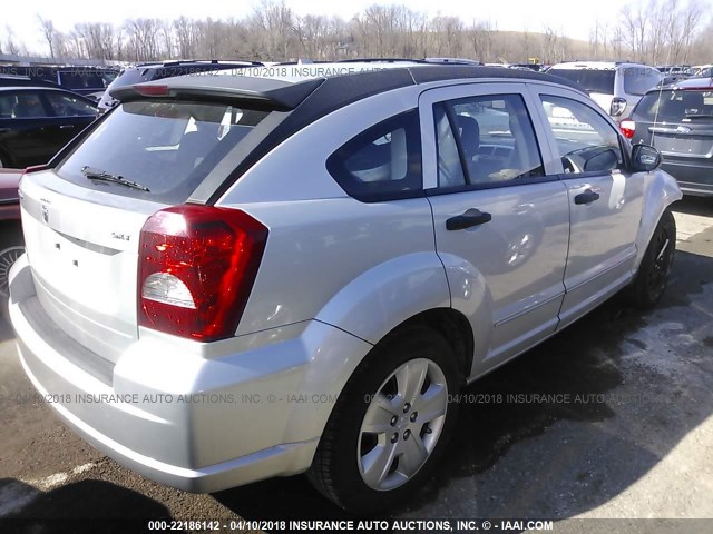 1B3HB48B88D550031 - 2008 DODGE CALIBER SXT SILVER photo 4