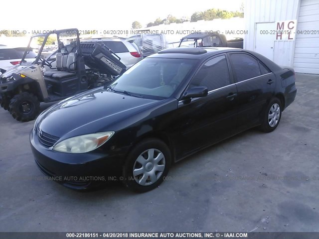 4T1BE32K23U238760 - 2003 TOYOTA CAMRY LE/XLE/SE BLACK photo 2