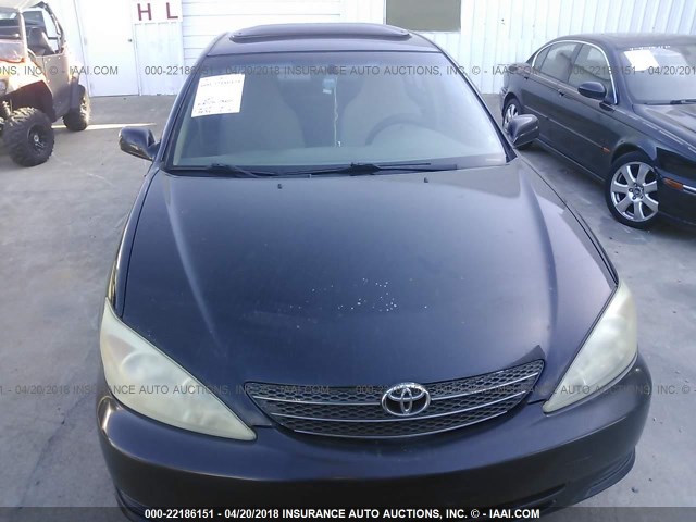 4T1BE32K23U238760 - 2003 TOYOTA CAMRY LE/XLE/SE BLACK photo 6