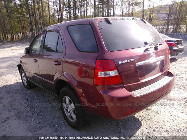 KNDJD736675704931 - 2007 KIA SORENTO EX/LX RED photo 3