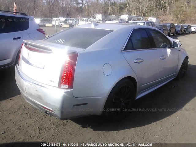 1G6DH5E59C0130877 - 2012 CADILLAC CTS LUXURY COLLECTION SILVER photo 4