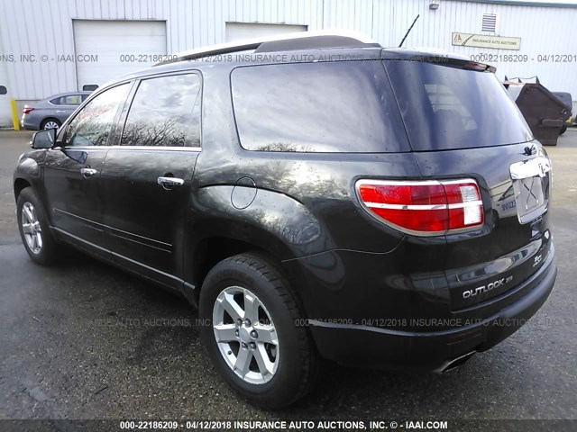 5GZEV23738J275328 - 2008 SATURN OUTLOOK XR შავი ფოტო 3