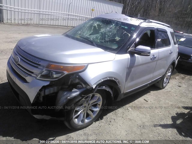 1FMHK7F86BGA91414 - 2011 FORD EXPLORER LIMITED 银色 照片 2