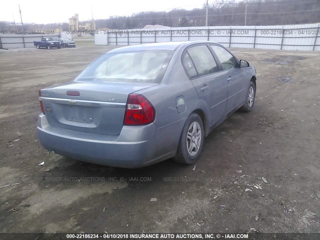 1G1ZS58F37F261064 - 2007 CHEVROLET MALIBU LS 浅蓝色 照片 4