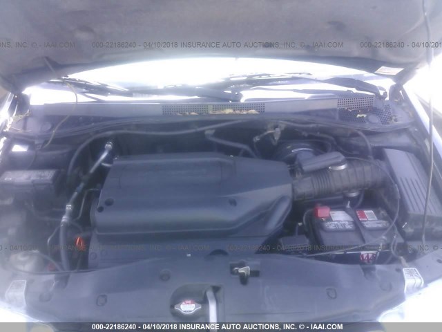 5FNRL18934B025943 - 2004 HONDA ODYSSEY EXL შავი ფოტო 10