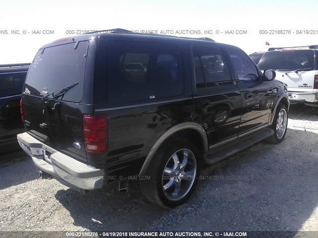 1FMPU18L1YLB26381 - 2000 FORD EXPEDITION EDDIE BAUER BLACK photo 4