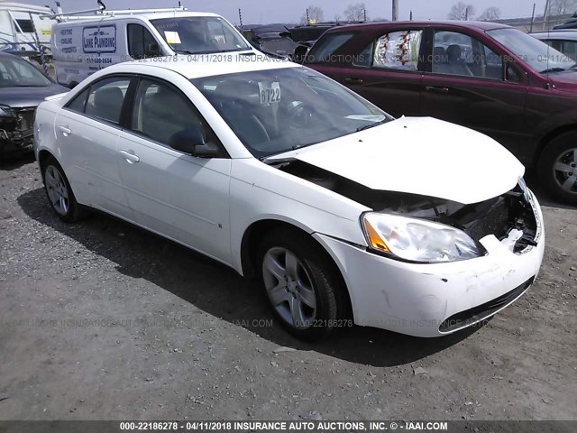 1G2ZG58B274145750 - 2007 PONTIAC G6 SE WHITE photo 1