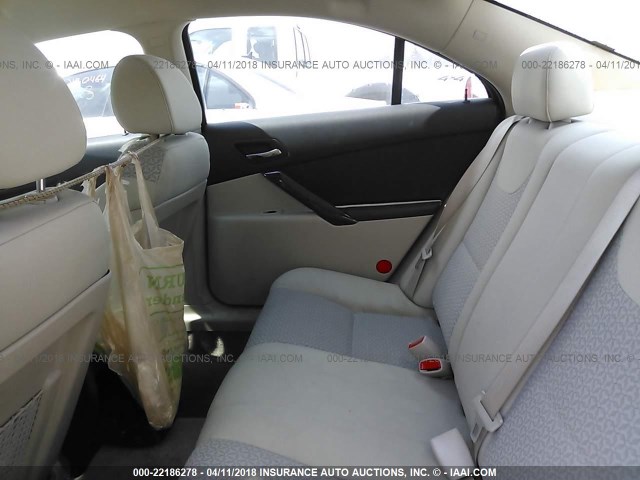 1G2ZG58B274145750 - 2007 PONTIAC G6 SE WHITE photo 8