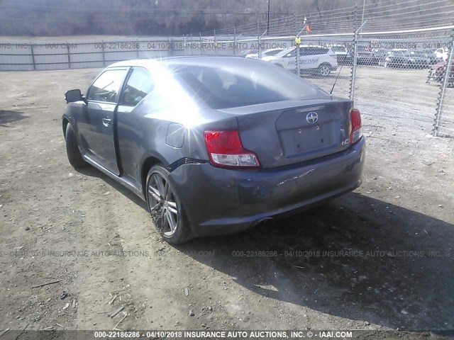 JTKJF5C74C3044068 - 2012 TOYOTA SCION TC 灰色 照片 3