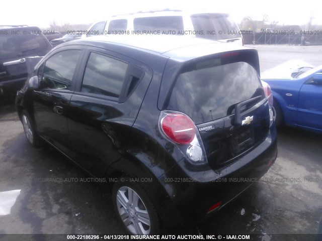 KL8CA6S96EC541285 - 2014 CHEVROLET SPARK LS BLACK photo 3