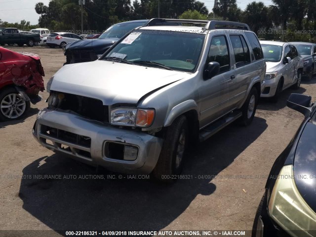 JN8DR09X63W710260 - 2003 NISSAN PATHFINDER LE/SE SILVER photo 2