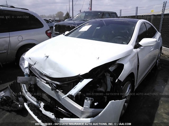 KMHFH4JG6FA468030 - 2015 HYUNDAI AZERA LIMITED WHITE photo 2