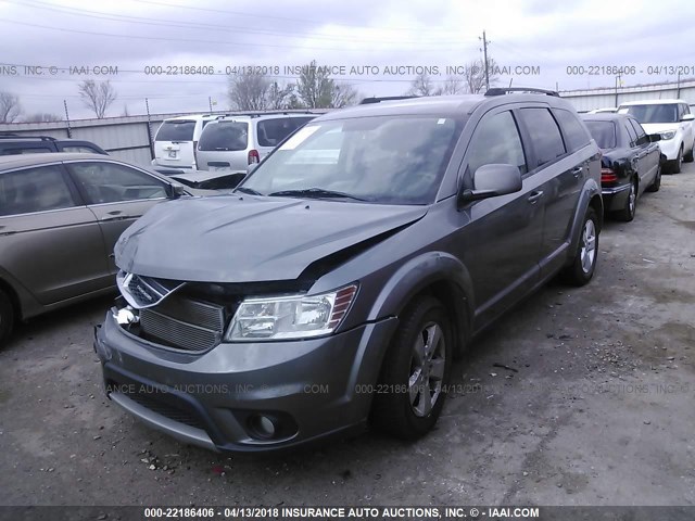 3C4PDCBG9CT150596 - 2012 DODGE JOURNEY SXT GRAY photo 2