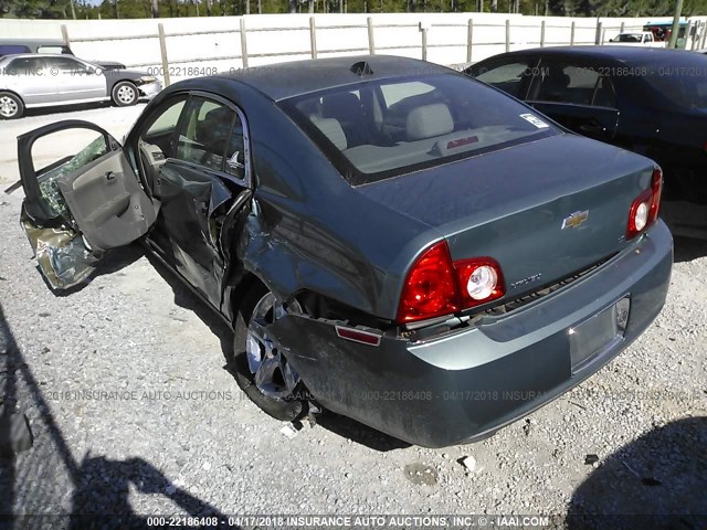 1G1ZG57B89F118369 - 2009 CHEVROLET MALIBU LS GREEN photo 3