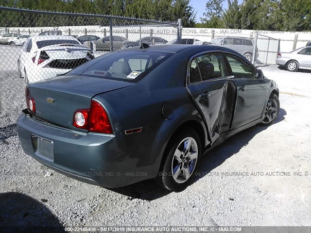 1G1ZG57B89F118369 - 2009 CHEVROLET MALIBU LS GREEN photo 4