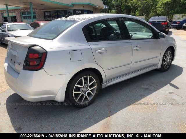 3N1CB61E87L714382 - 2007 NISSAN SENTRA SE-R SPEC V SILVER photo 4