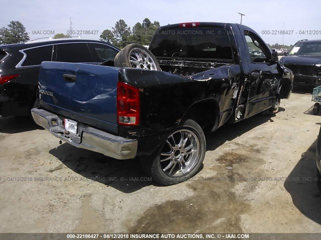 1D7HA16K92J202725 - 2002 DODGE RAM 1500 BLACK photo 4