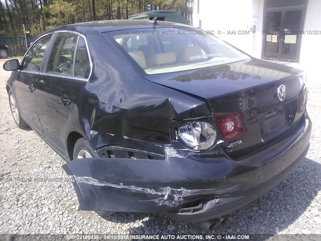 3VWRZ71K69M017821 - 2009 VOLKSWAGEN JETTA SE/SEL BLACK photo 3