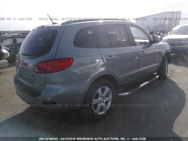 5NMSH73E09H239143 - 2009 HYUNDAI SANTA FE SE/LIMITED SILVER photo 4