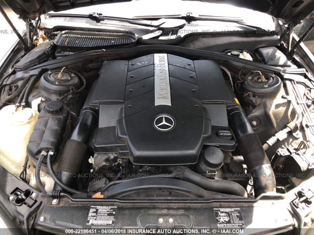 WDBNG70J02A229440 - 2002 MERCEDES-BENZ S 430 GRAY photo 10