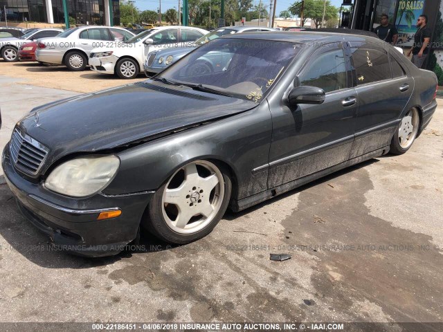 WDBNG70J02A229440 - 2002 MERCEDES-BENZ S 430 GRAY photo 2