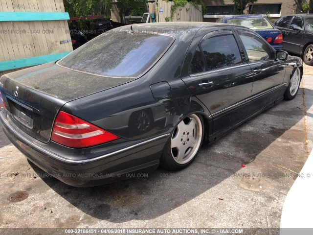 WDBNG70J02A229440 - 2002 MERCEDES-BENZ S 430 GRAY photo 4