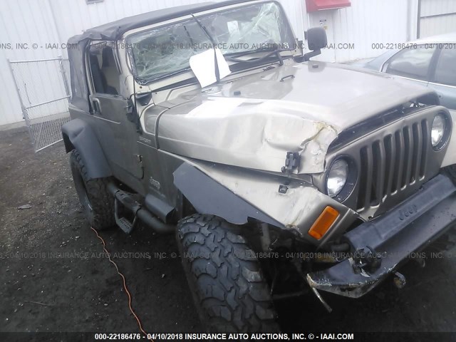 1J4FA49S74P798541 - 2004 JEEP WRANGLER / TJ SPORT TAN photo 6