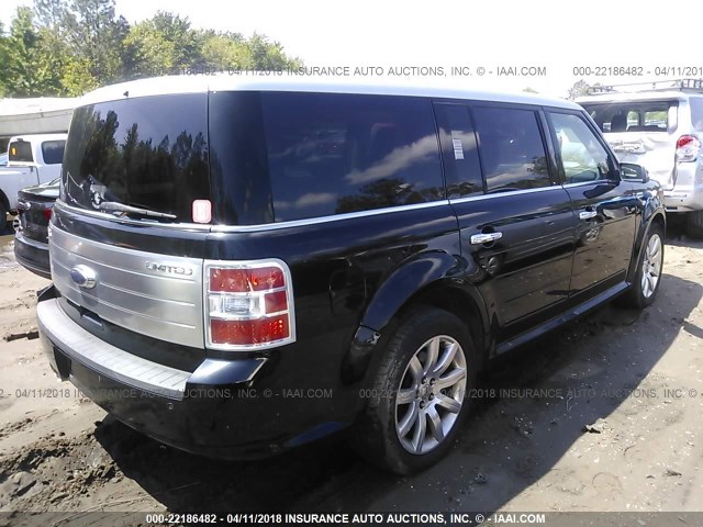 2FMDK53C99BA37280 - 2009 FORD FLEX LIMITED BLACK photo 4