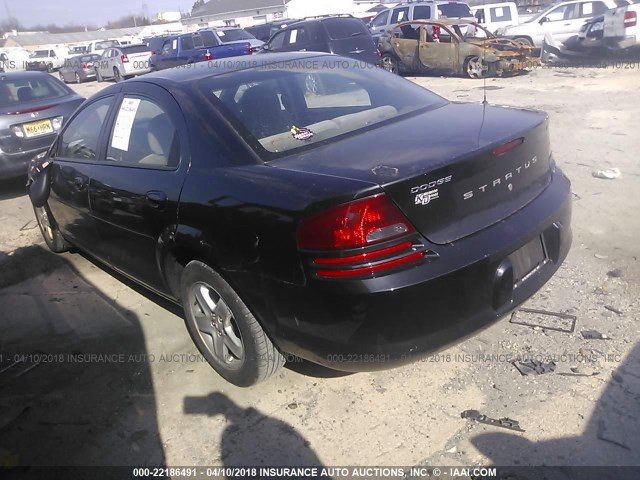 1B3EL46X43N581522 - 2003 DODGE STRATUS SE/SXT BLACK photo 3