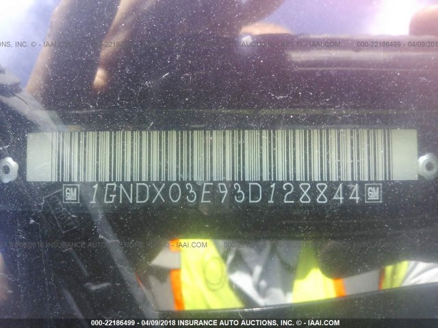 1GNDX03E93D128844 - 2003 CHEVROLET VENTURE Dark Blue photo 9