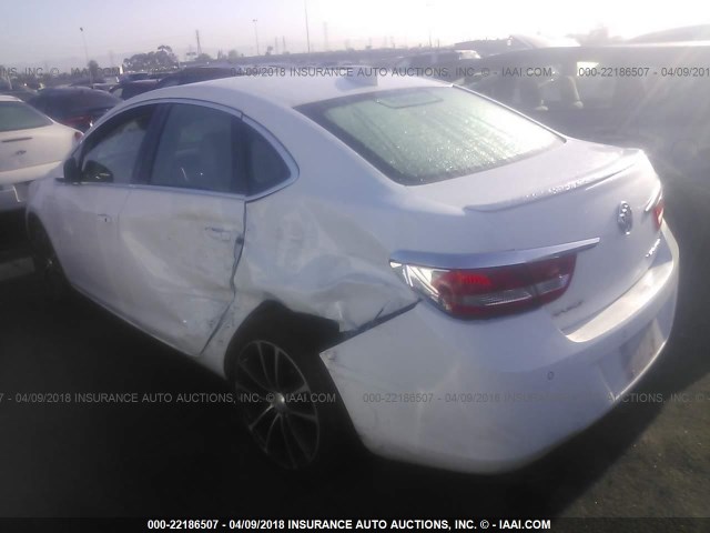 1G4PW5SK3G4159649 - 2016 BUICK VERANO SPORT TOURING WHITE photo 3