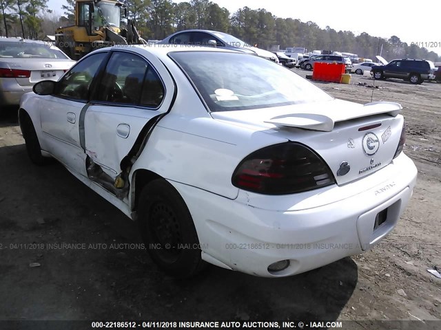 1G2NE52E05M243132 - 2005 PONTIAC GRAND AM SE WHITE photo 3